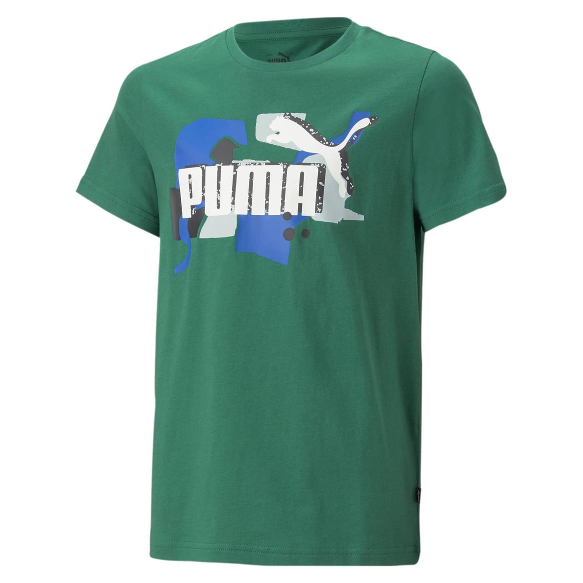 PUMA STREET ART LOGO TEE JR - Verde - immagine principale
