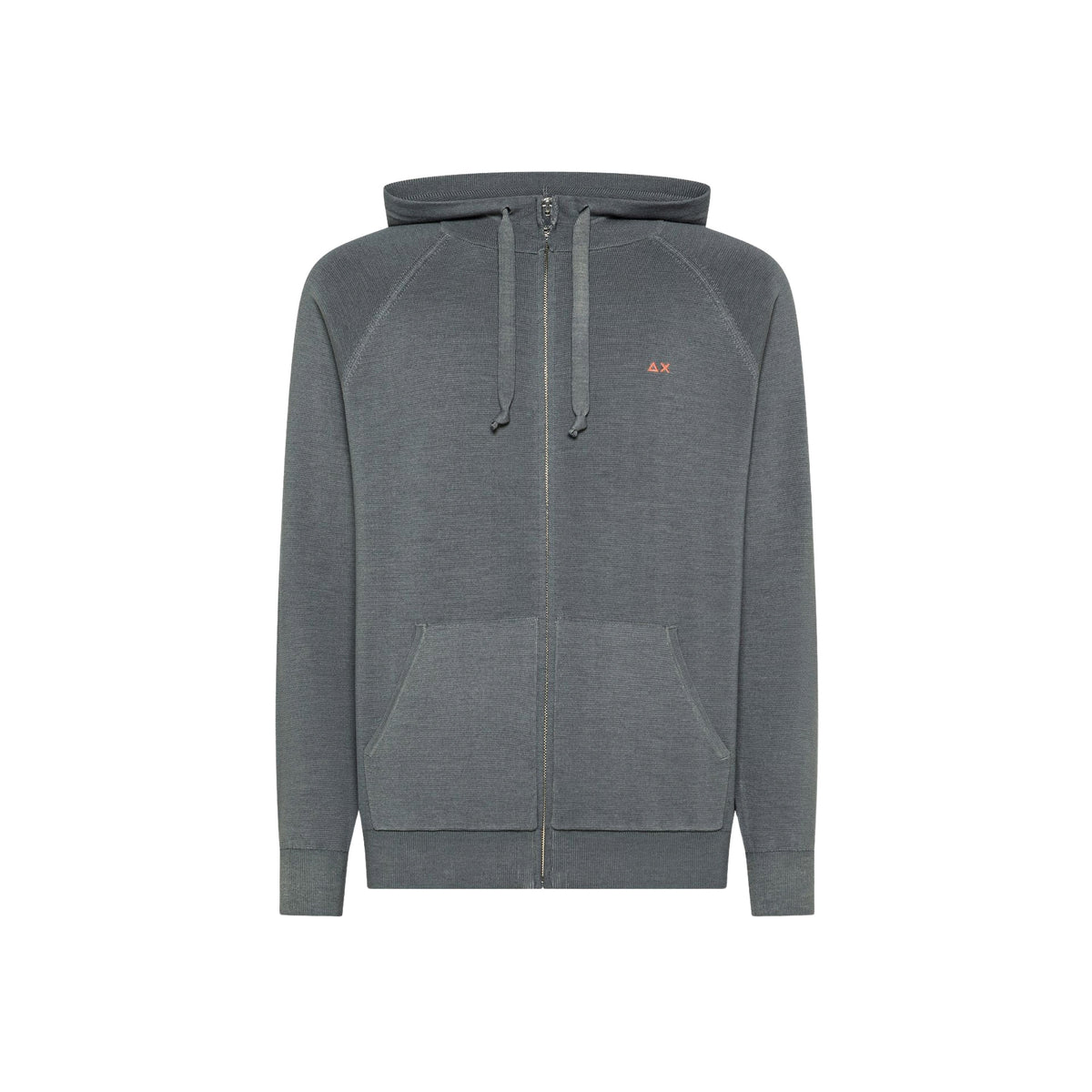 SUN68 HOODIE ZIP SPECIAL DYED - Grigio scuro - immagine principale