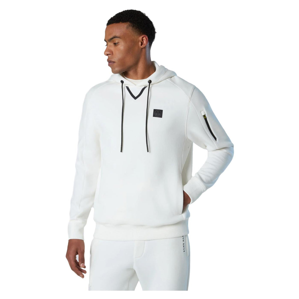 NORTH SAILS FELPA CON CAPPUCCIO - Bianco - immagine principale