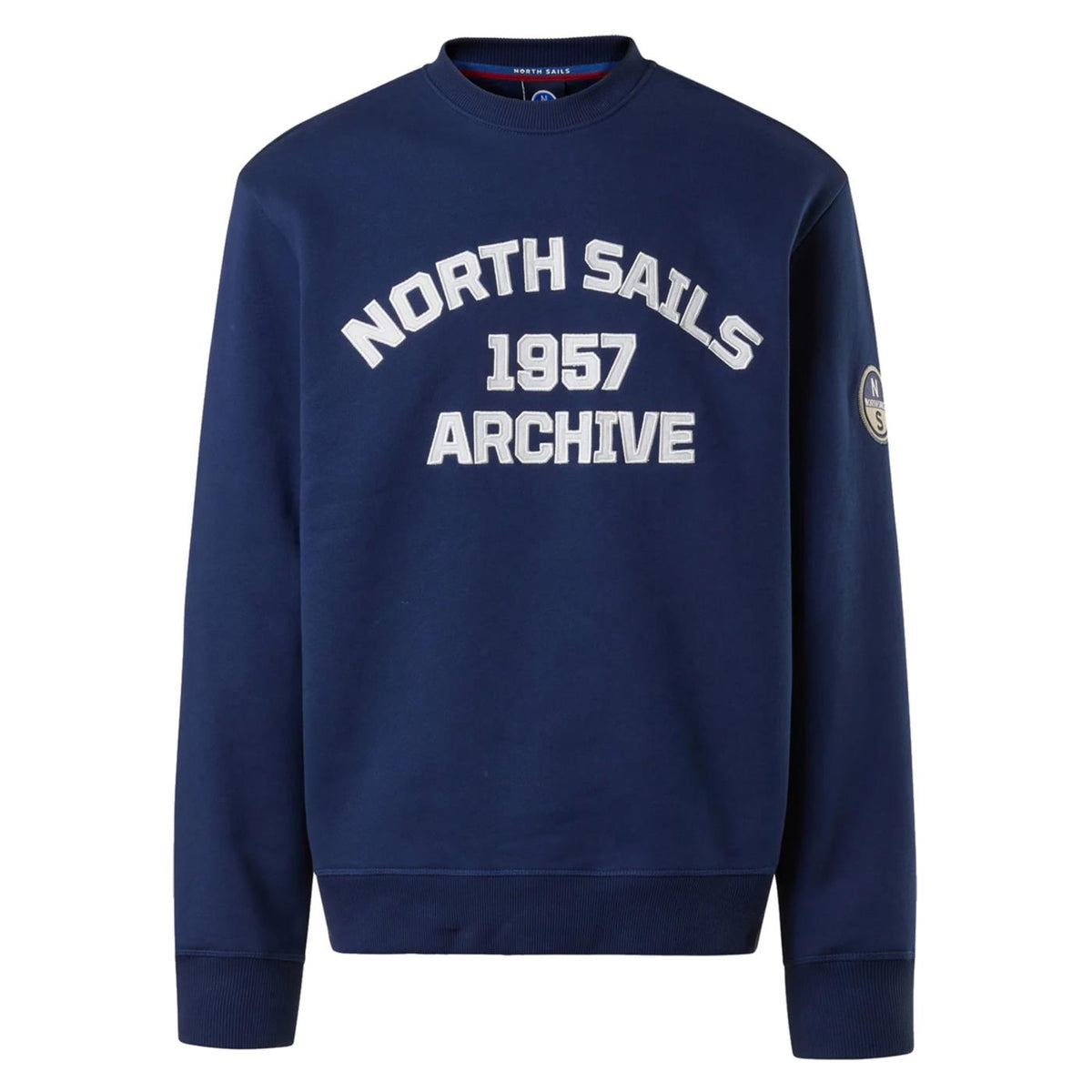 NORTH SAILS CREWNECK SWEATER GRAPHIC - Blu - vista 3