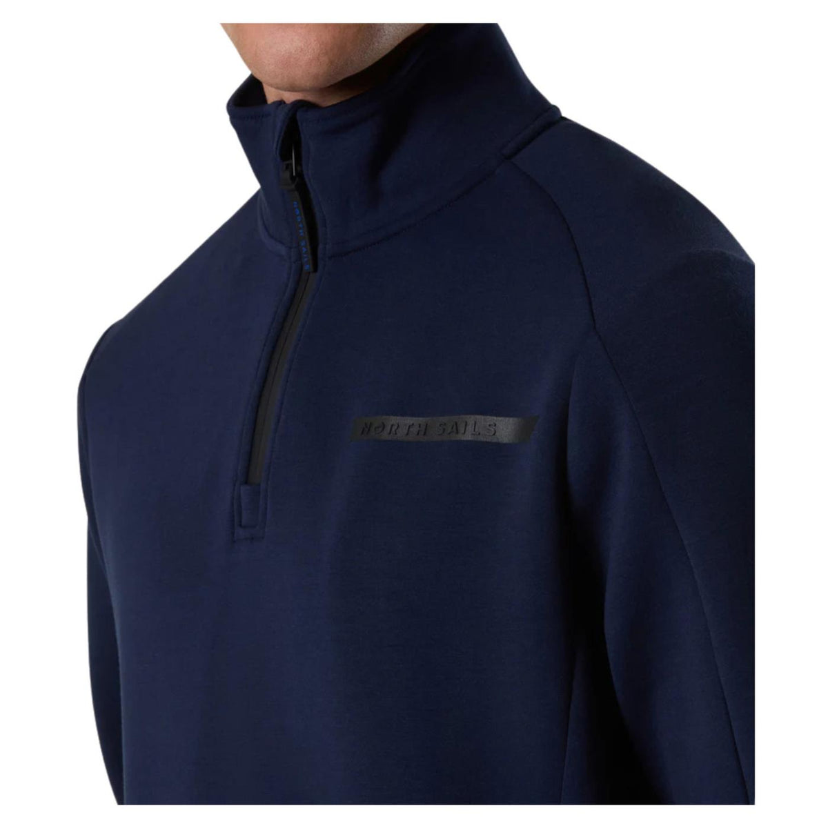 NORTH SAILS FELPA MEZZA ZIP - Blu - vista 3