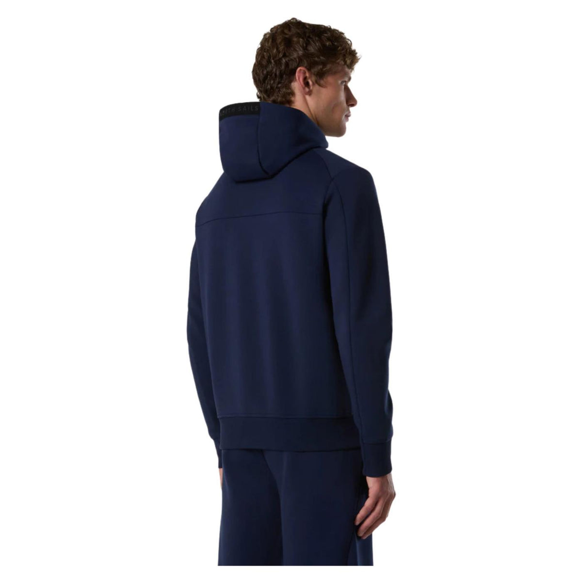 NORTH SAILS FELPA HOODY FULL ZIP - Blu - vista 2