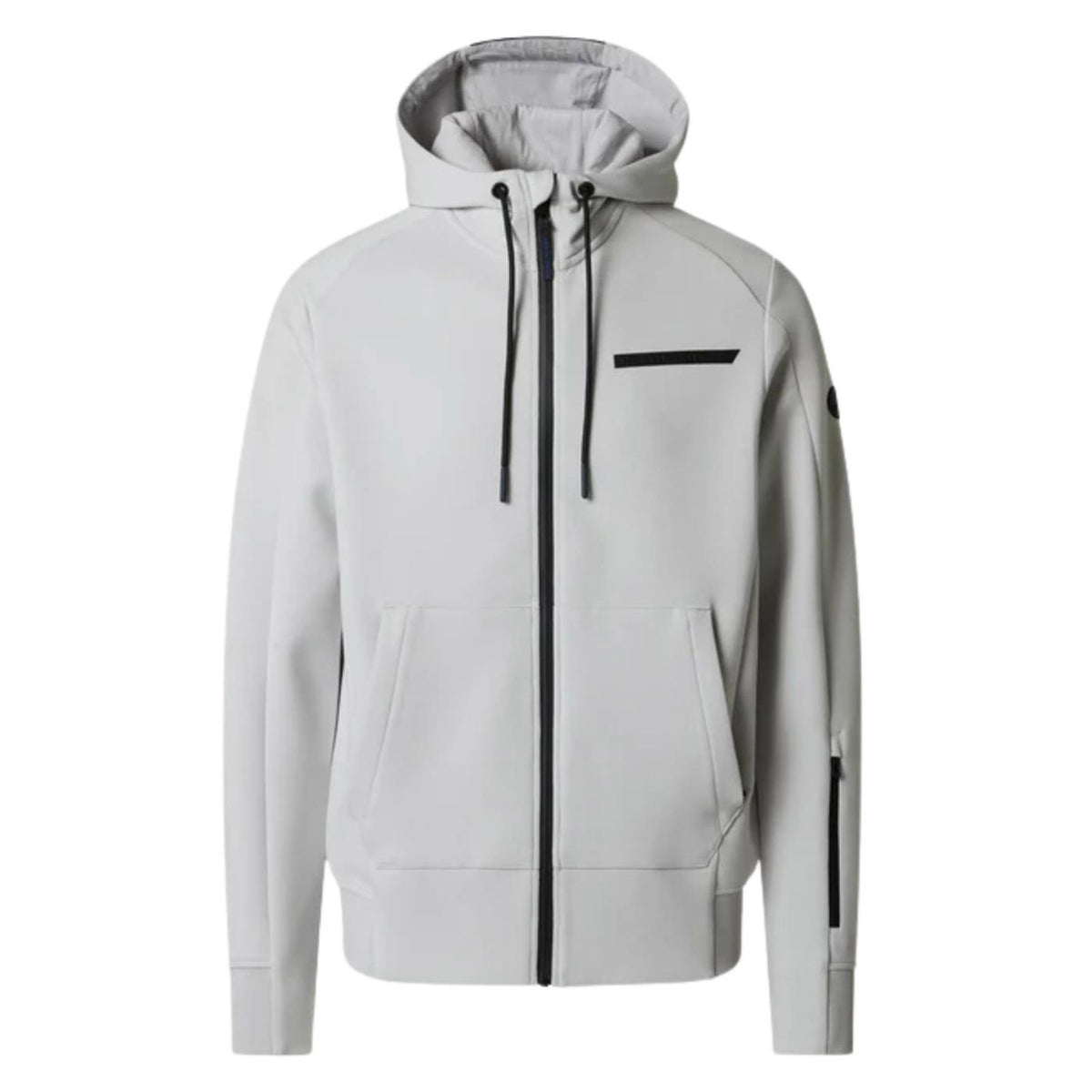 NORTH SAILS FELPA HOODY FULL ZIP - Grigio chiaro - vista 4