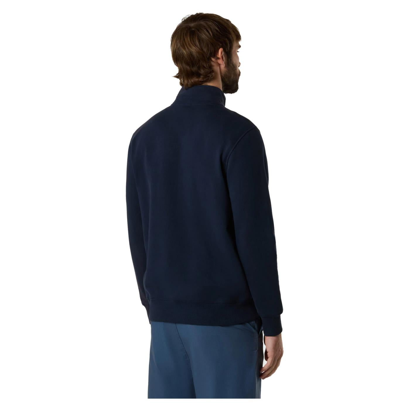 NORTH SAILS FELPA BASIC FULL ZIP - Blu - vista 2