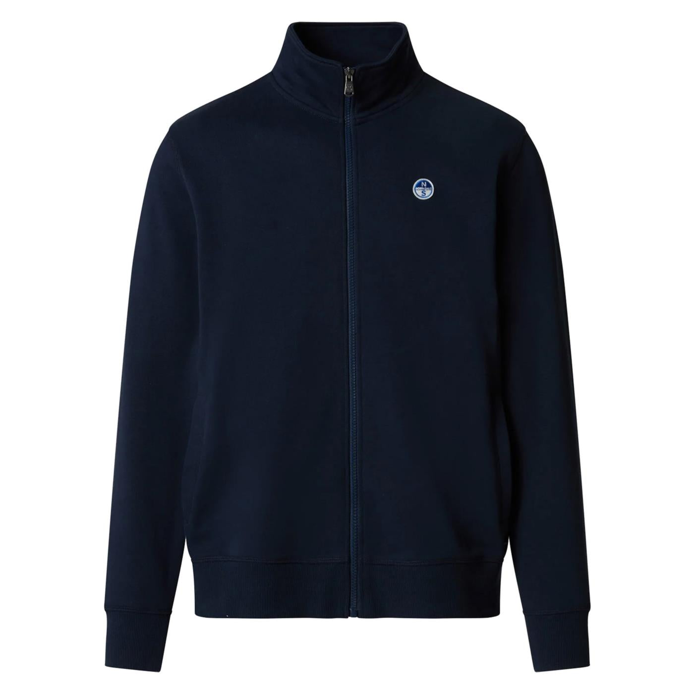 NORTH SAILS FELPA BASIC FULL ZIP - Blu - vista 3