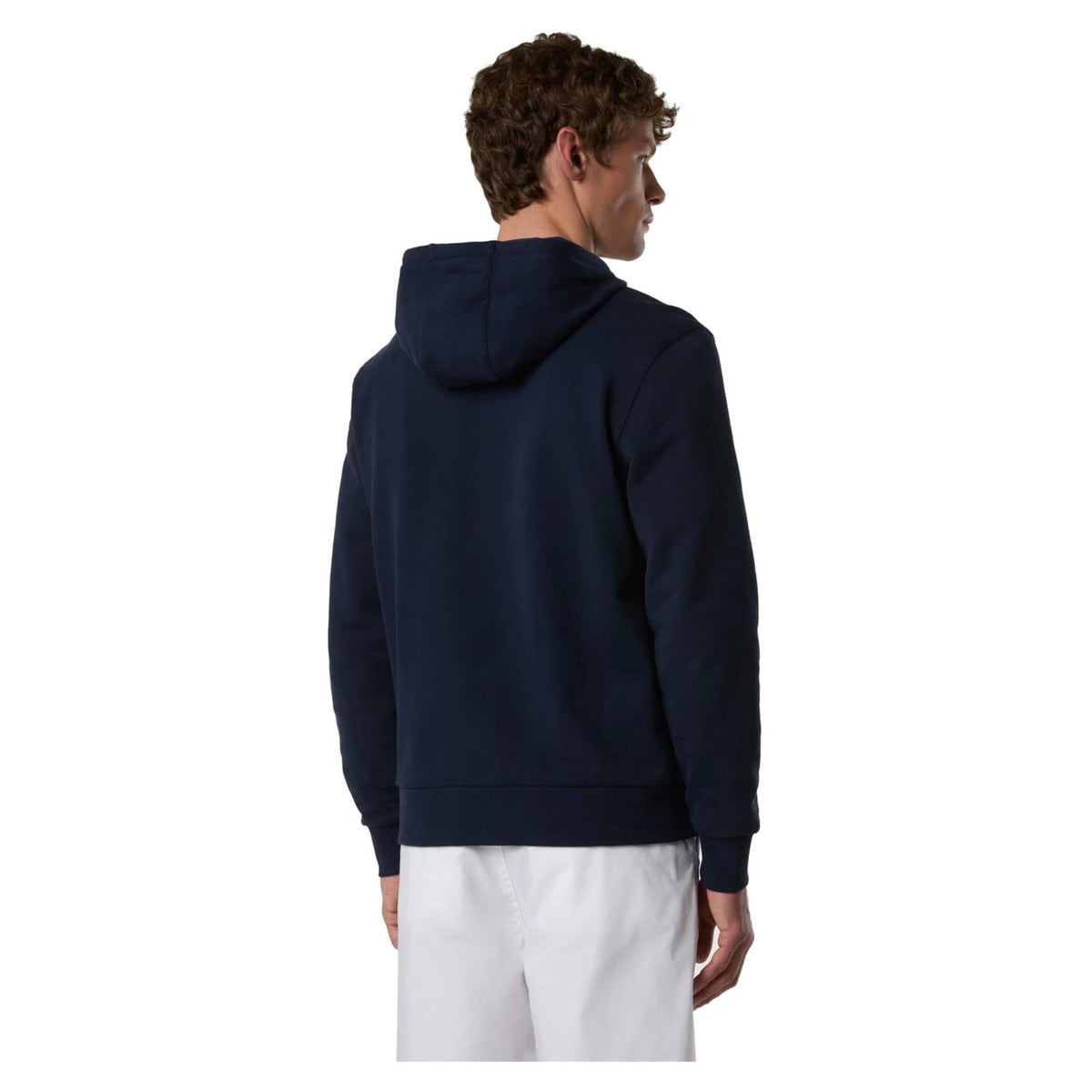 NORTH SAILS FELPA LOGO HOODY FULL ZIP - Blu - vista 2