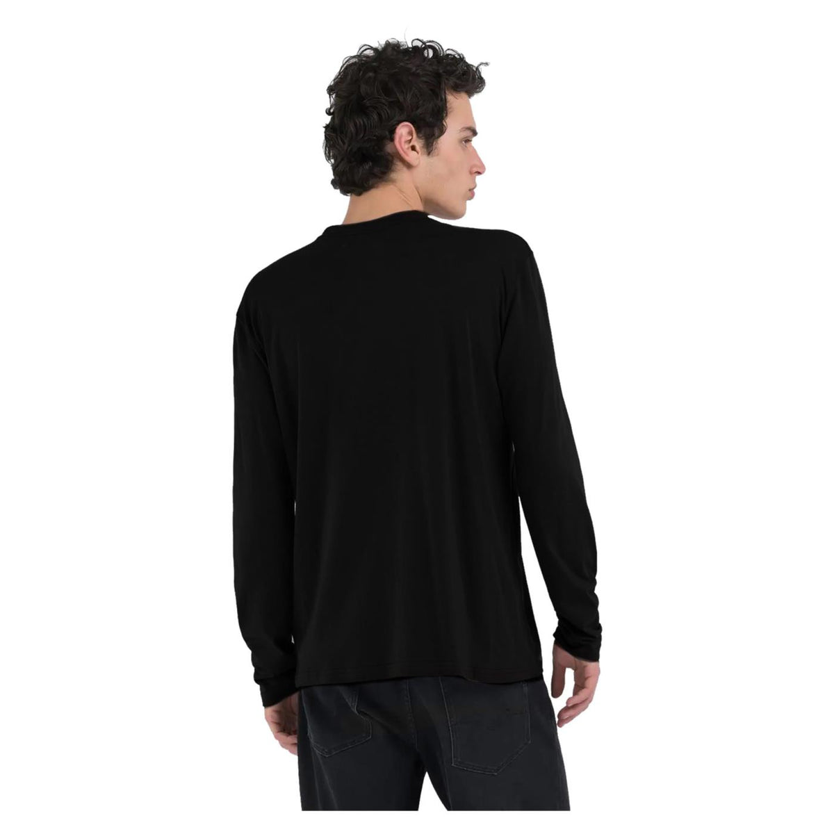 REPLAY T-SHIRT ML JERSEY LOGO - seconda immagine