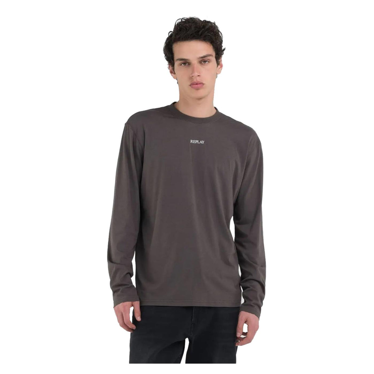 REPLAY T-SHIRT ML JERSEY LOGO