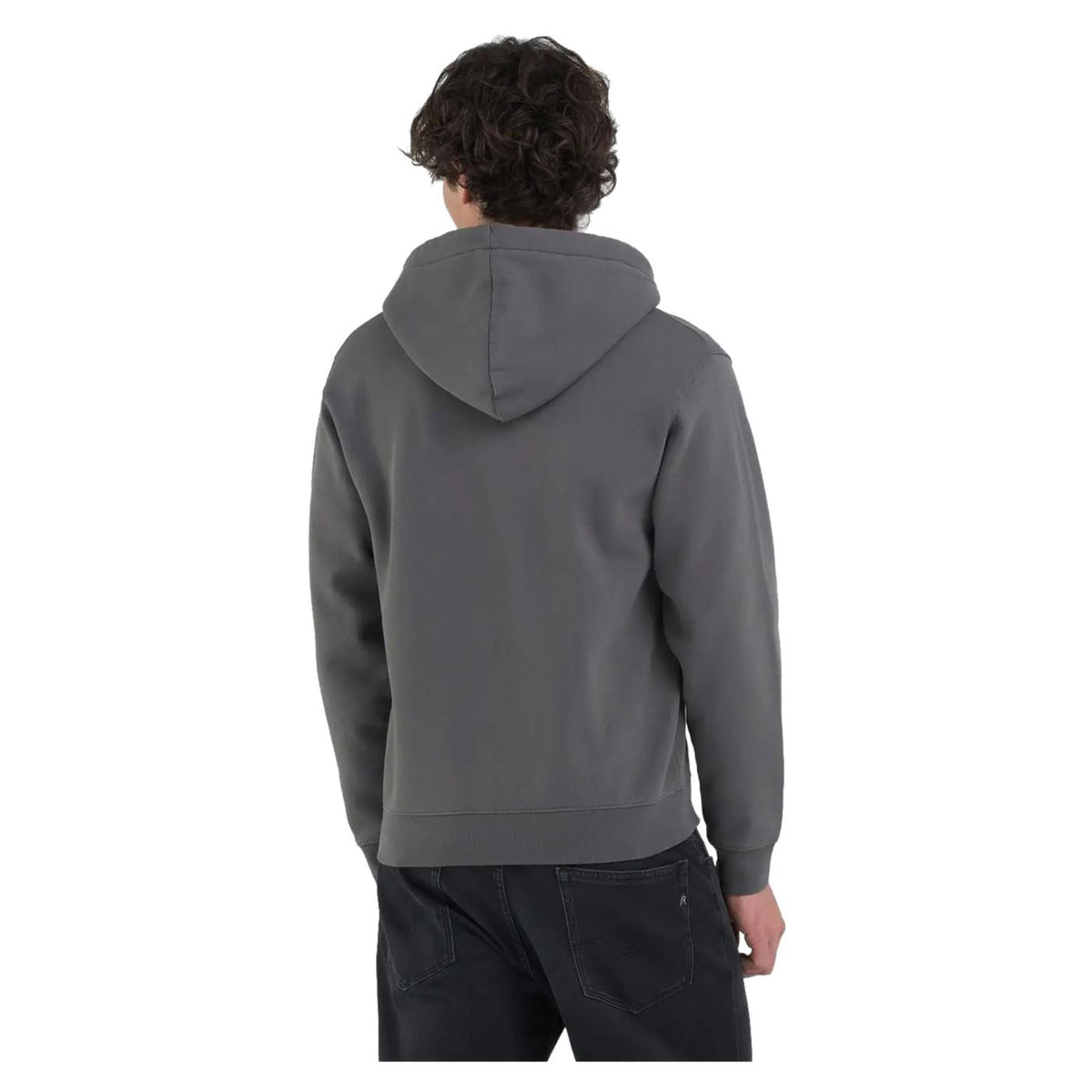 REPLAY FELPA ZIP CAPPUCCIO - seconda immagine