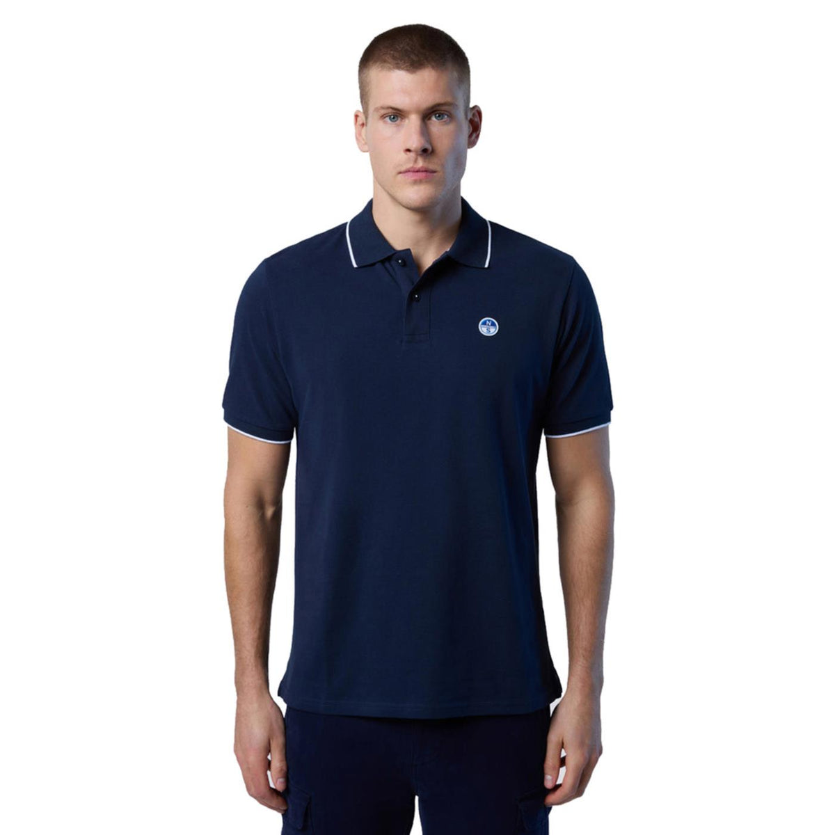 NORTH SAILS POLO SS COLLAR STRIPED - seconda immagine