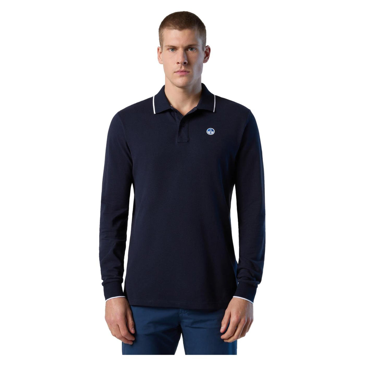 NORTH SAILS BASIC POLO LONG SLEEVE - seconda immagine