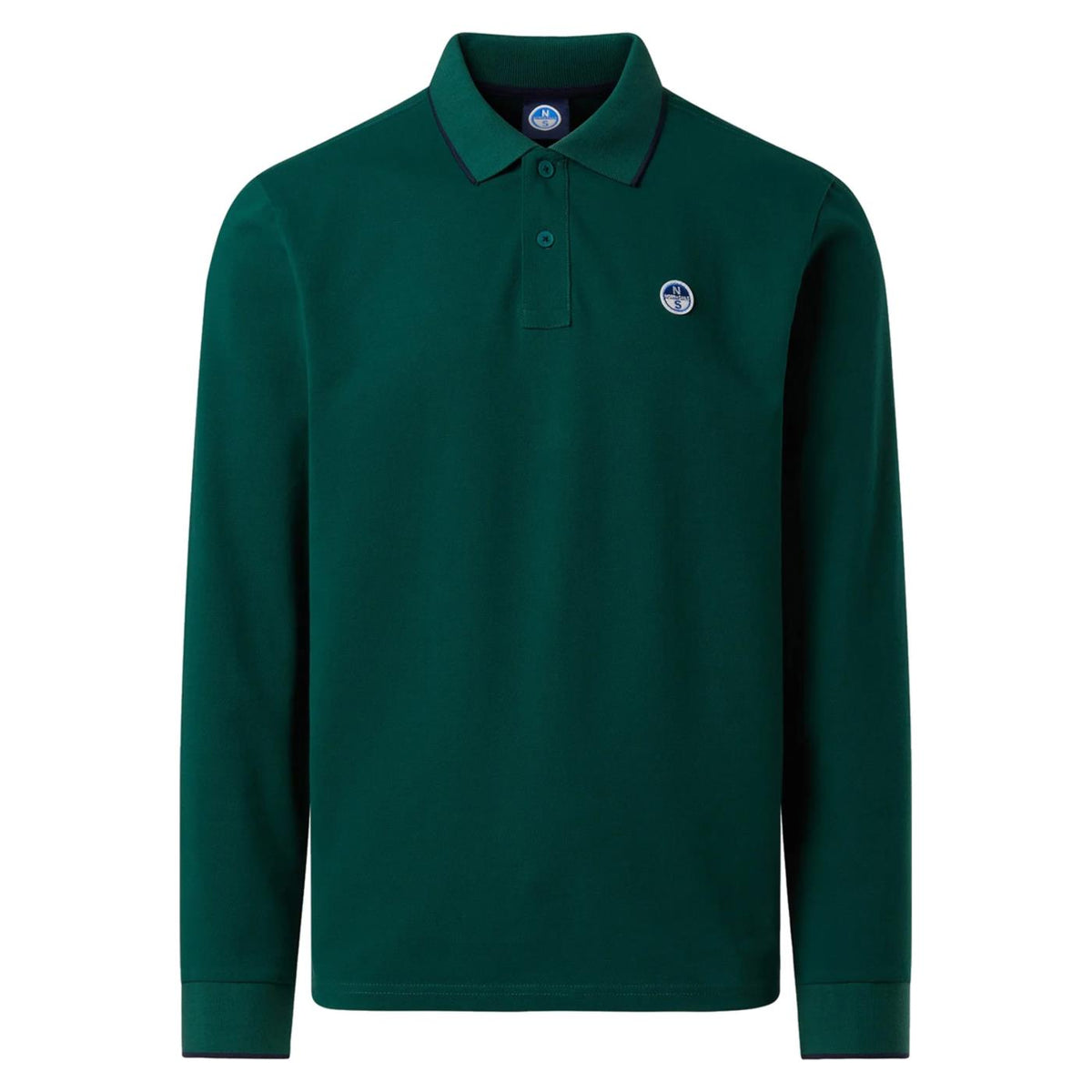 NORTH SAILS BASIC POLO LONG SLEEVE - Verde - vista 3