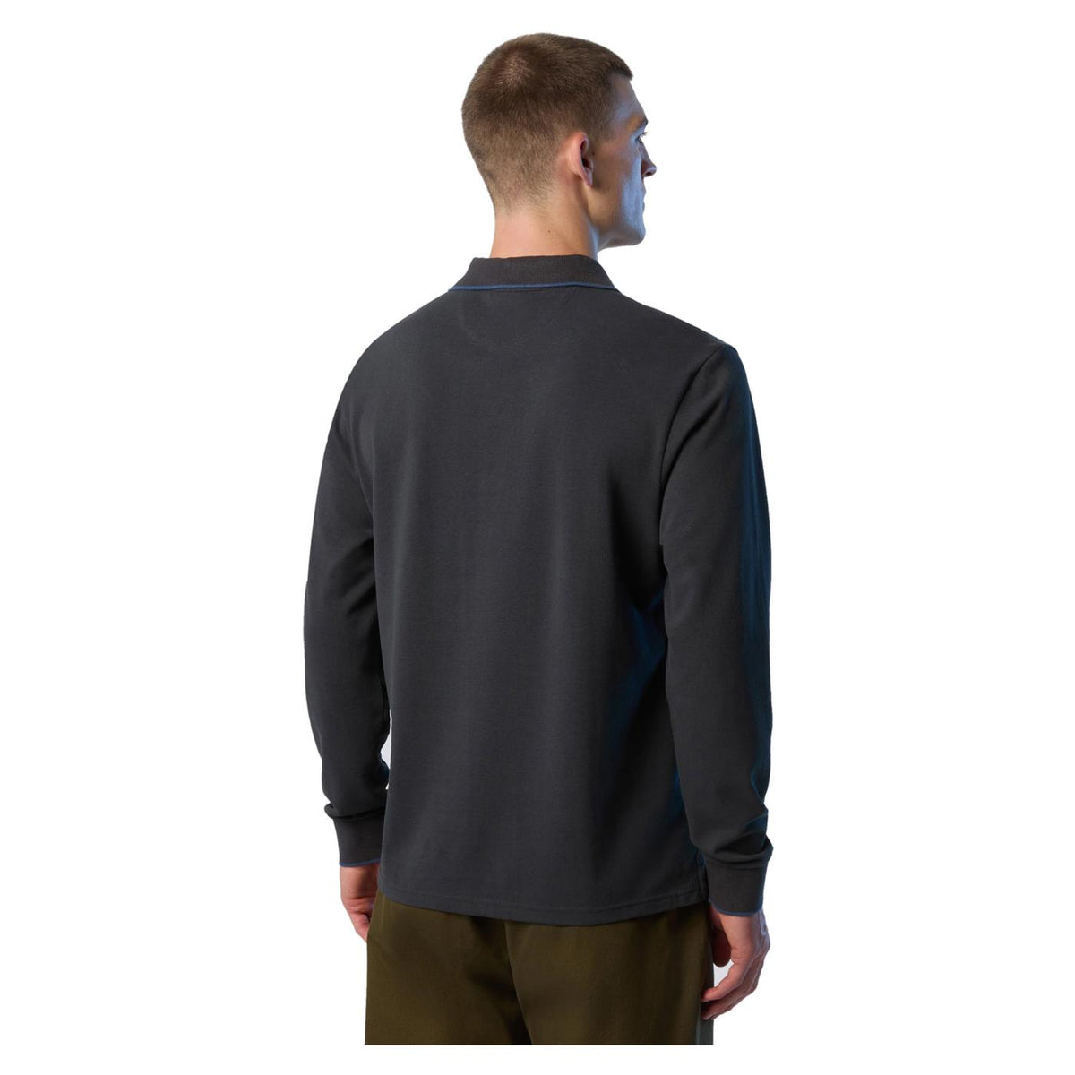 NORTH SAILS BASIC POLO LONG SLEEVE - Grigio scuro - vista 2