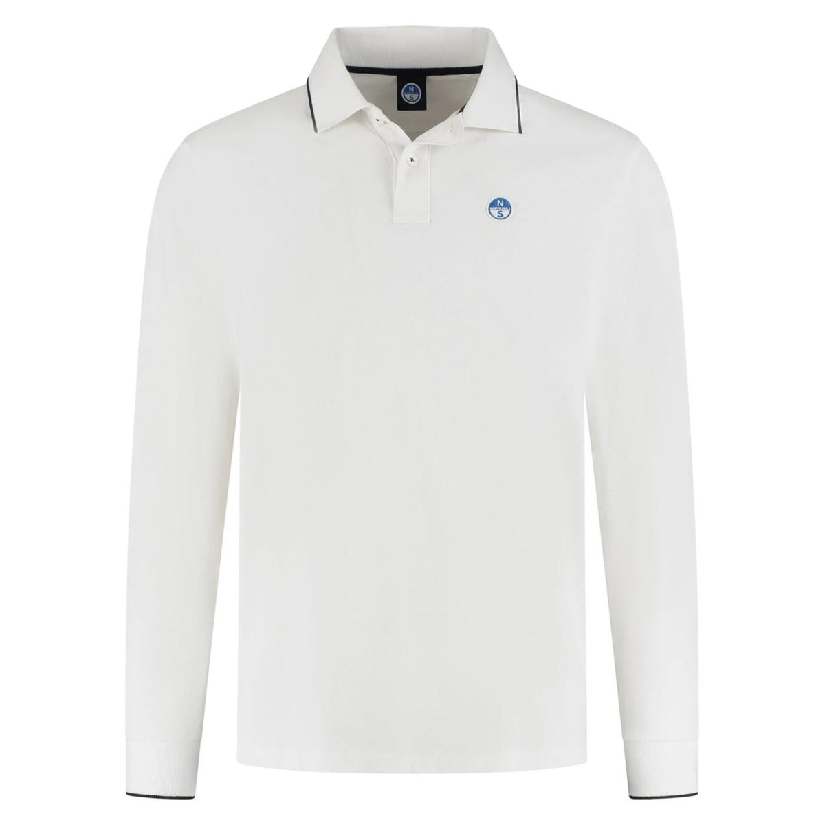NORTH SAILS POLO BASIC MANICHE LUNGHE - Bianco - immagine principale