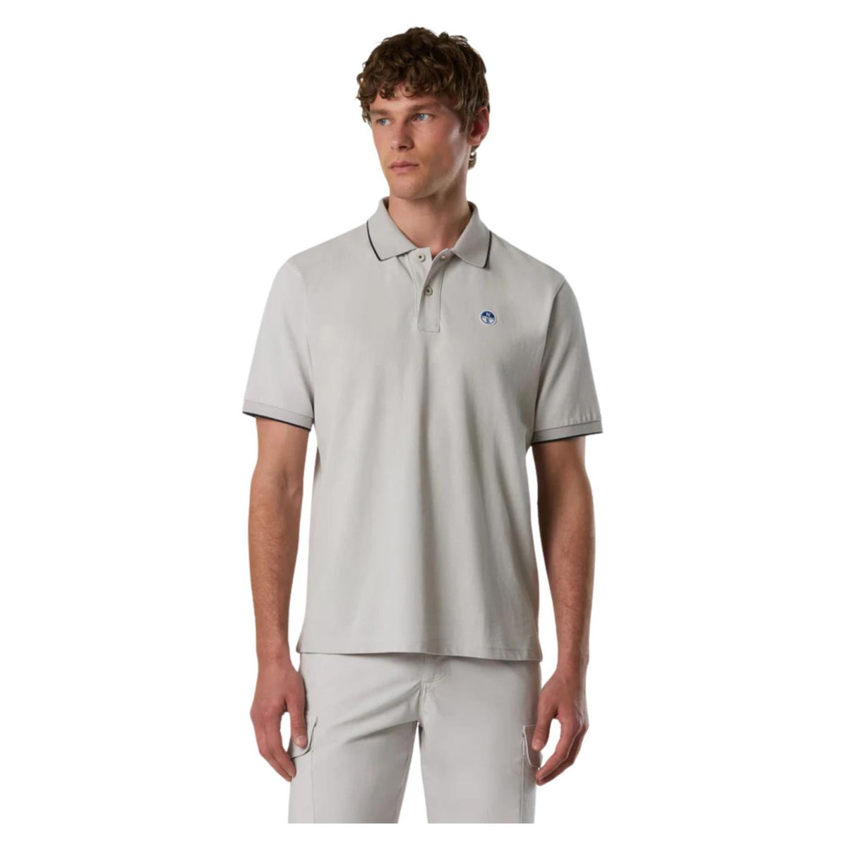NORTH SAILS POLO MANICHE CORTE - Grigio chiaro - immagine principale