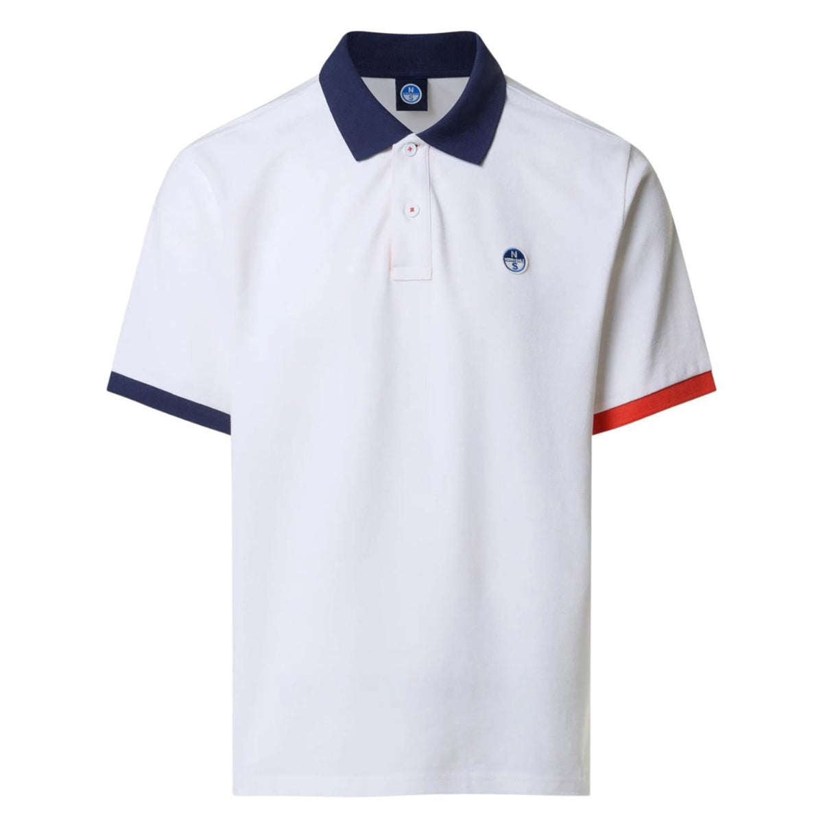 NORTH SAILS POLO MANICHE CORTE - Bianco - vista 4