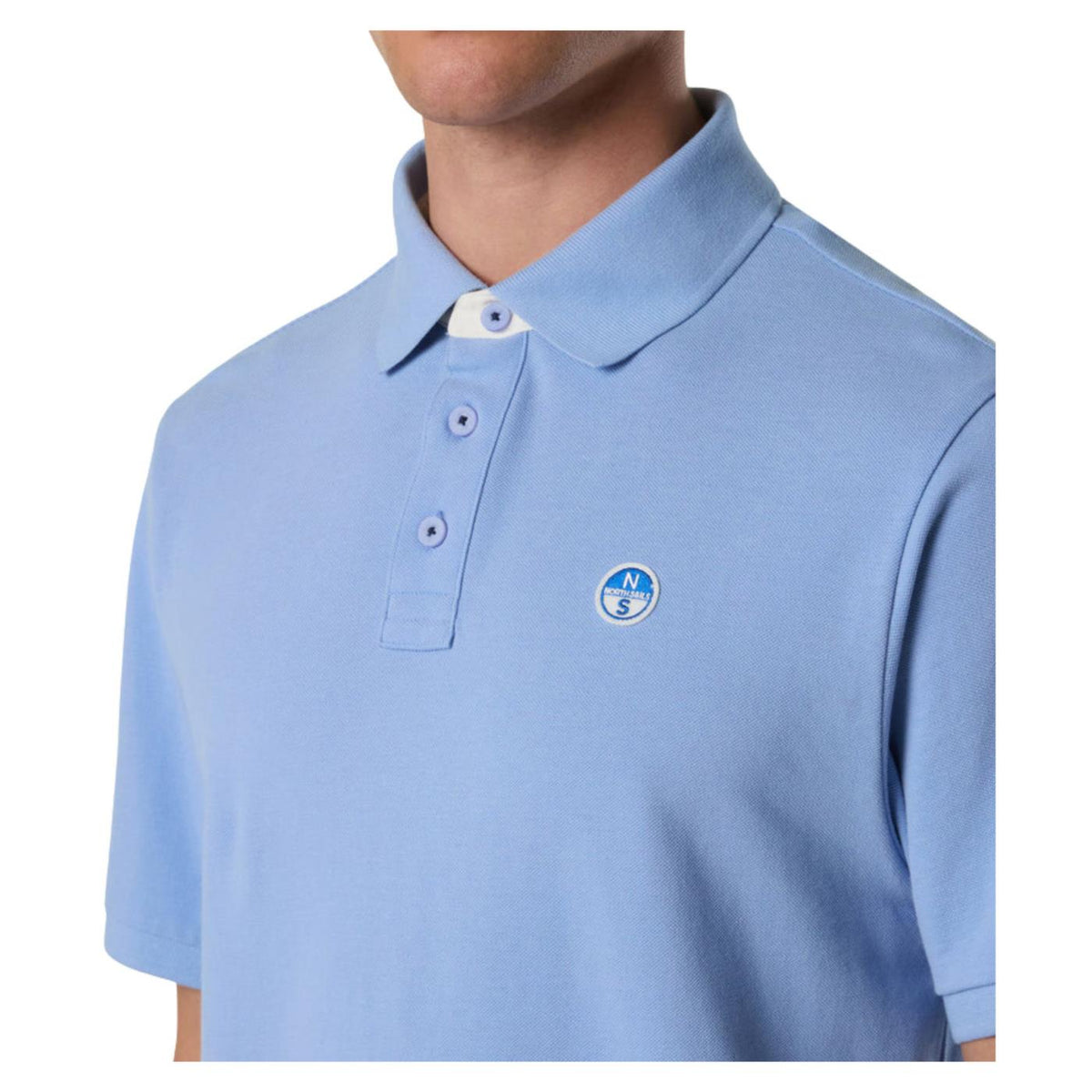 NORTH SAILS POLO MANICHE CORTE - Azzurro - vista 3