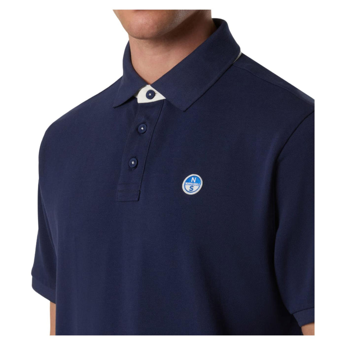 NORTH SAILS POLO MANICHE CORTE - Blu - vista 3
