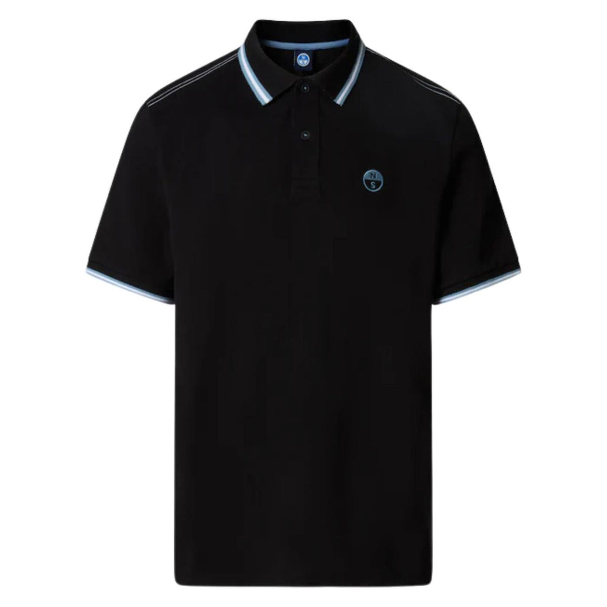 NORTH SAILS POLO MANICHE CORTE - Nero - vista 4