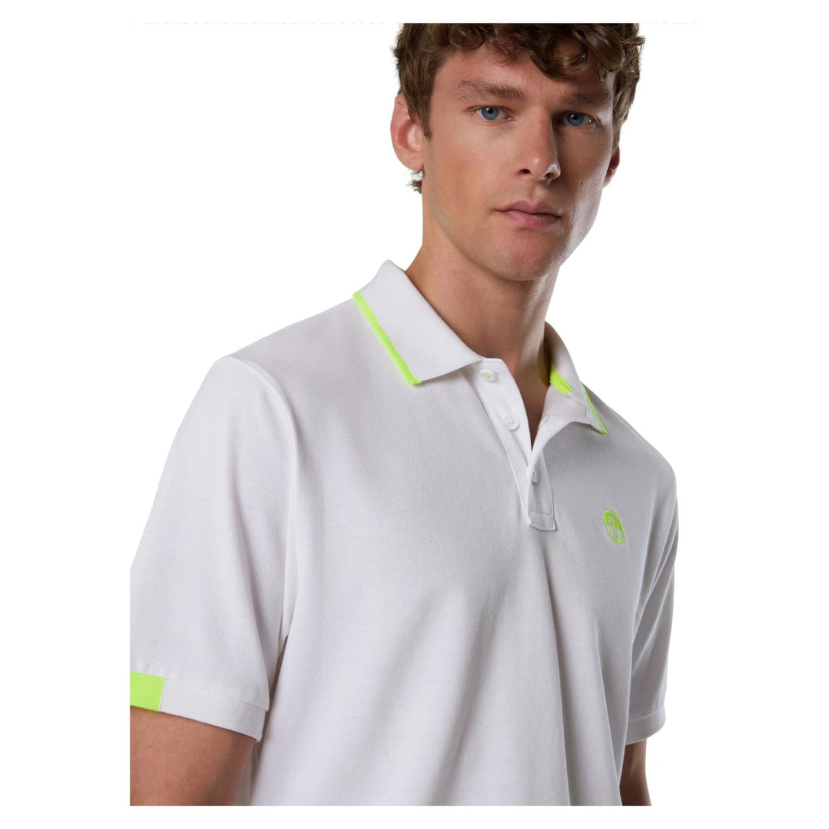NORTH SAILS POLO MANICHE CORTE - Bianco - vista 3