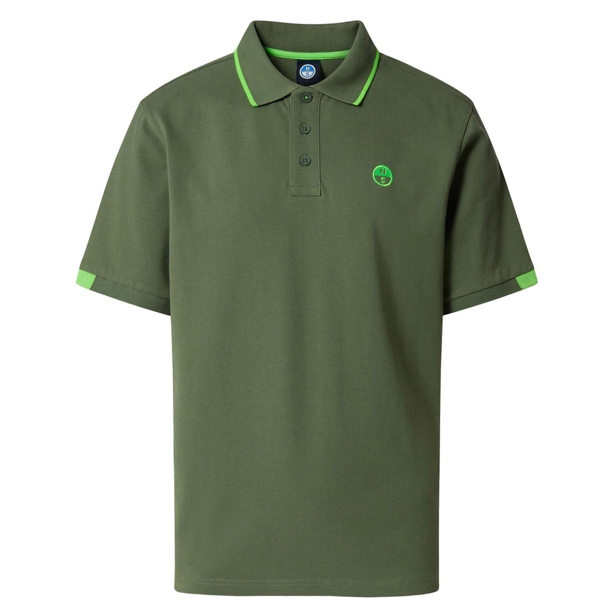 NORTH SAILS POLO MANICHE CORTE - Militare - vista 4