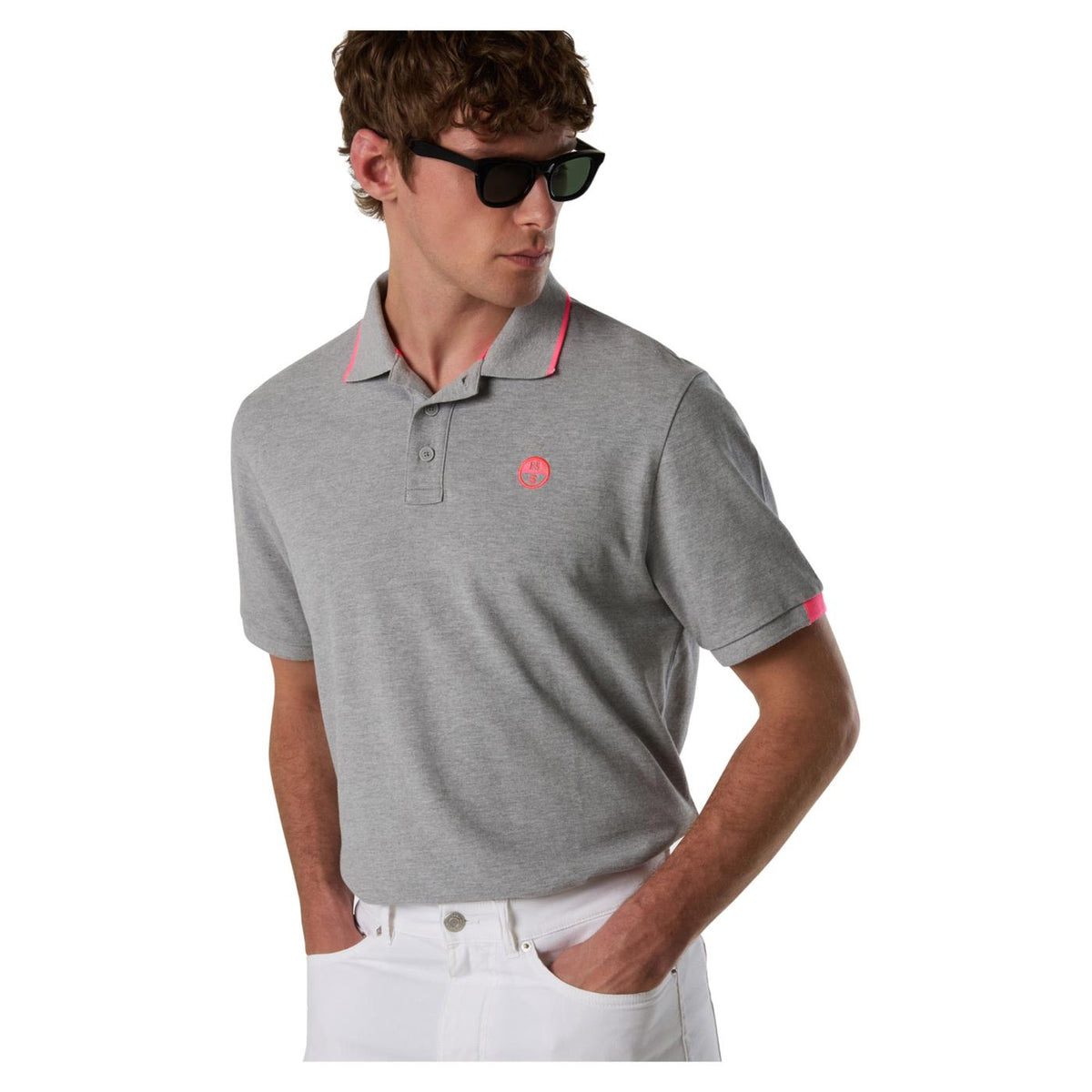 NORTH SAILS POLO MANICHE CORTE - Grigio chiaro - vista 3