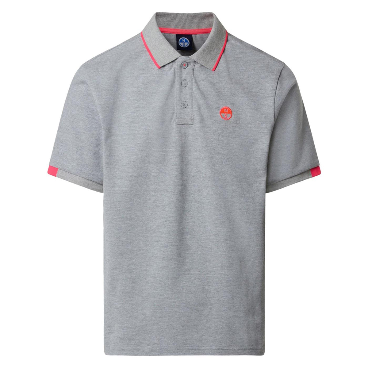 NORTH SAILS POLO MANICHE CORTE - Grigio chiaro - vista 4