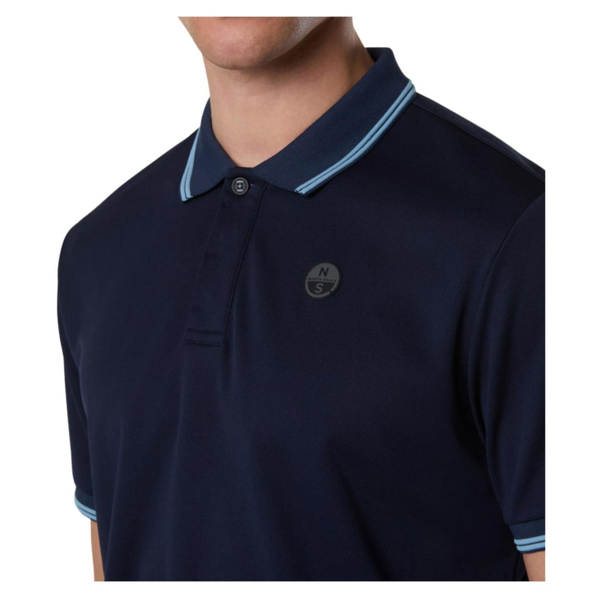 NORTH SAILS POLO MANICHE CORTE - Blu - vista 3