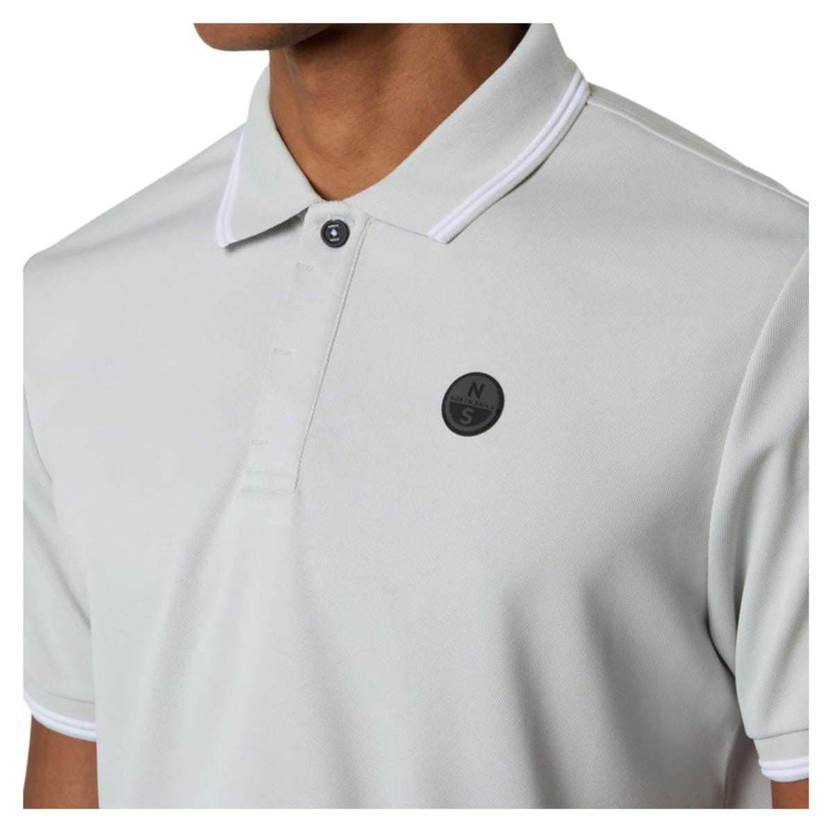 NORTH SAILS POLO MANICHE CORTE - Grigio chiaro - vista 3