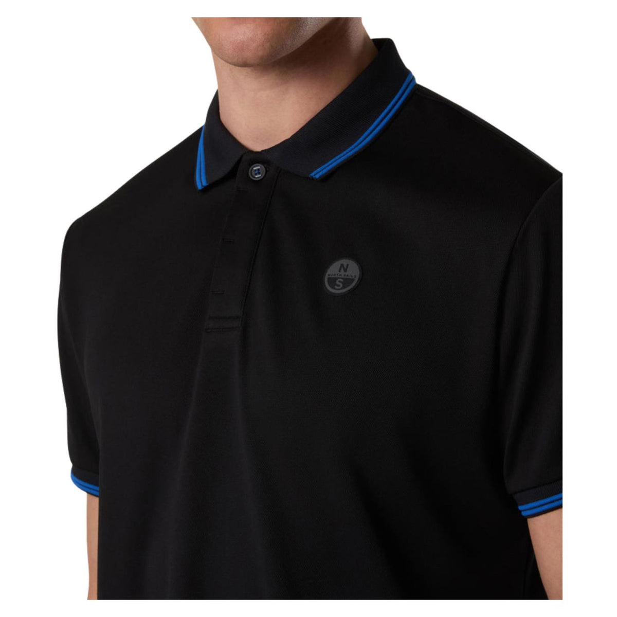 NORTH SAILS POLO MANICHE CORTE - Nero - vista 3