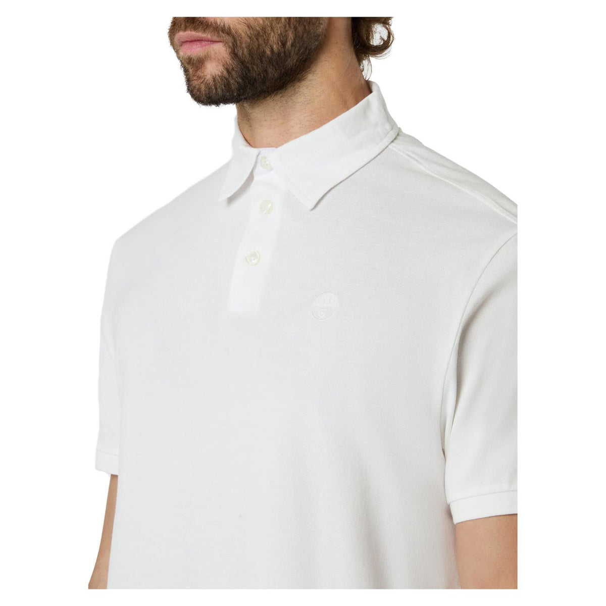 NORTH SAILS POLO MANICHE CORTE - Bianco - vista 3