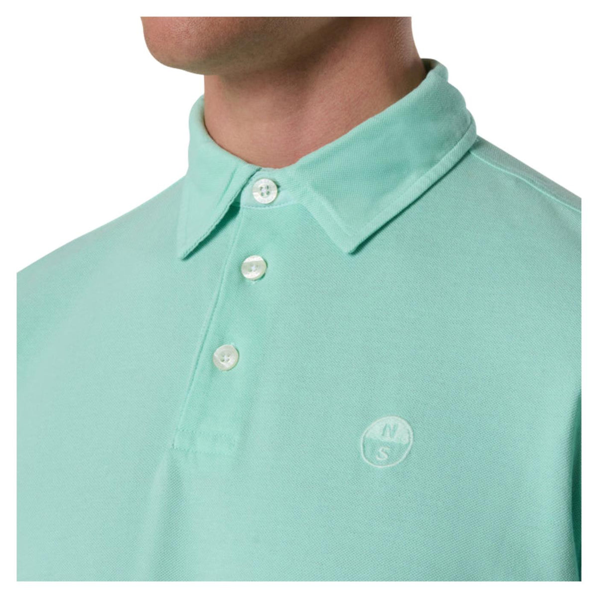 NORTH SAILS POLO MANICHE CORTE - Verde - vista 3