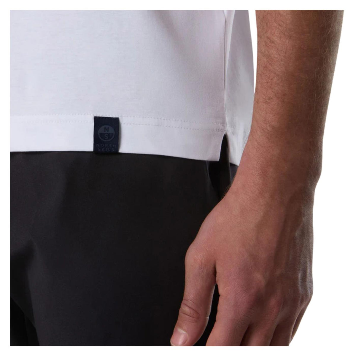 NORTH SAILS POLO MANICHE CORTE - Bianco - vista 3