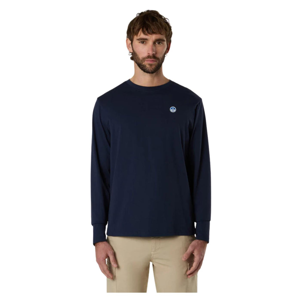 NORTH SAILS T-SHIRT LS BASIC BOLLO - Blu - immagine principale