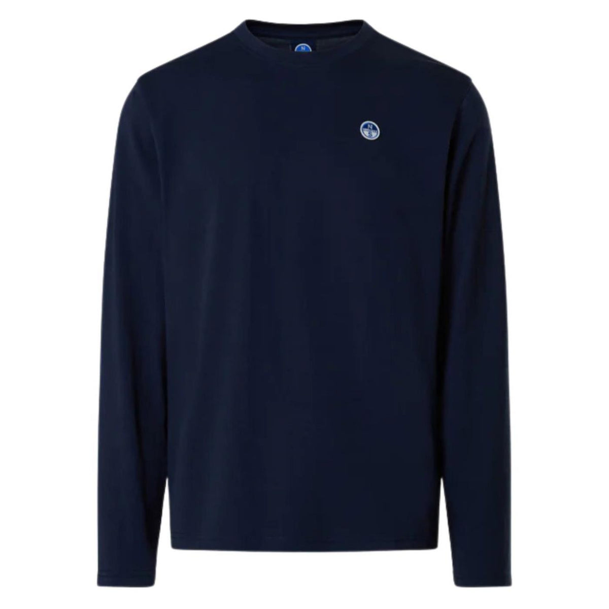 NORTH SAILS T-SHIRT LS BASIC BOLLO - Blu - vista 4