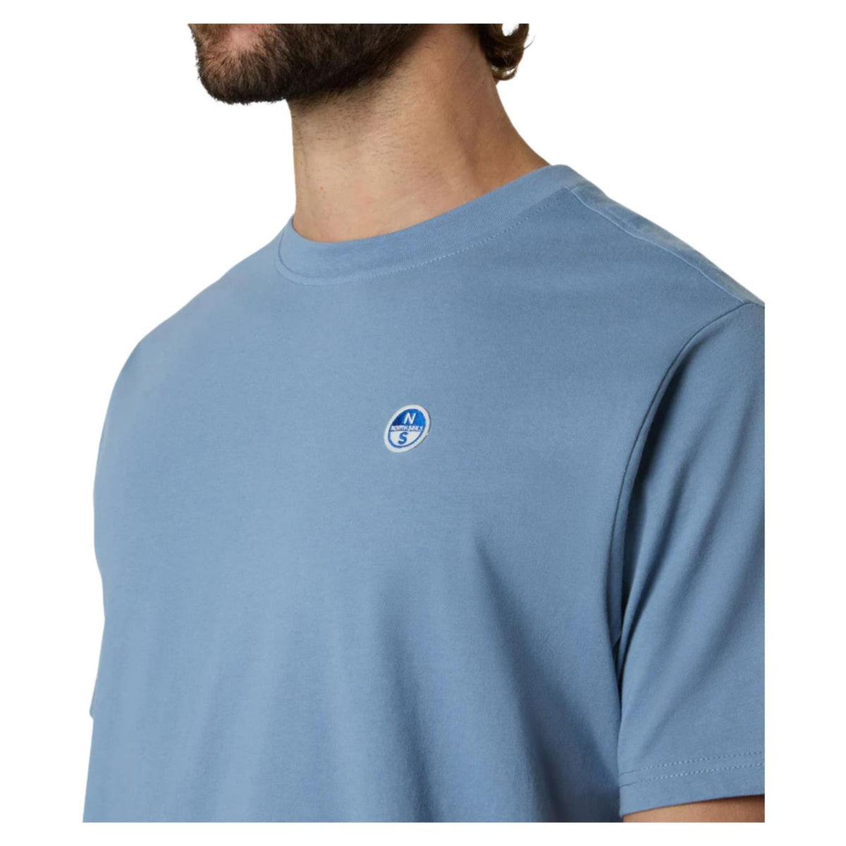 NORTH SAILS T-SHIRT SS BASIC BOLLO - Azzurro - vista 3