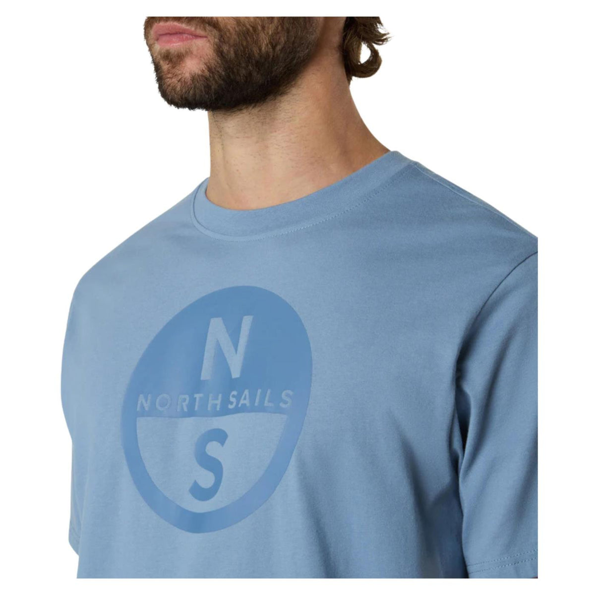 NORTH SAILS T-SHIRT SS GRAPHIC - Azzurro - vista 3