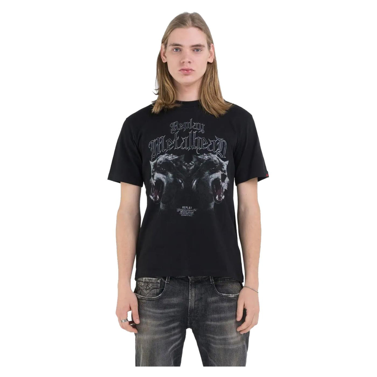 REPLAY T-SHIRT REGULAR PRINTED