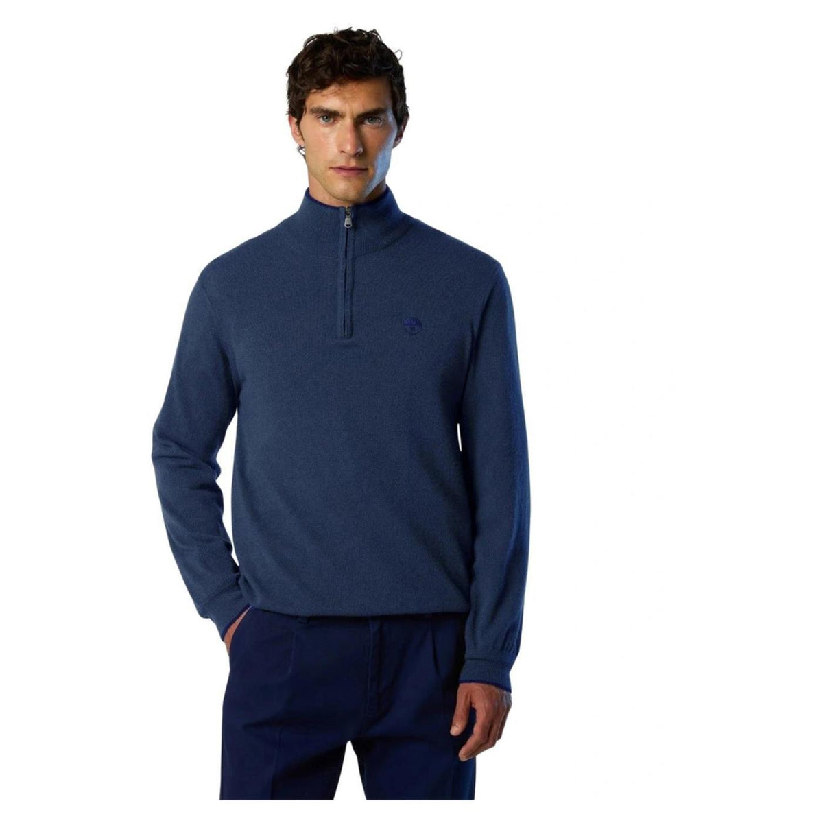 NORTH SAILS MAGLIONE MEZZA ZIP 12GG - Blu - immagine principale