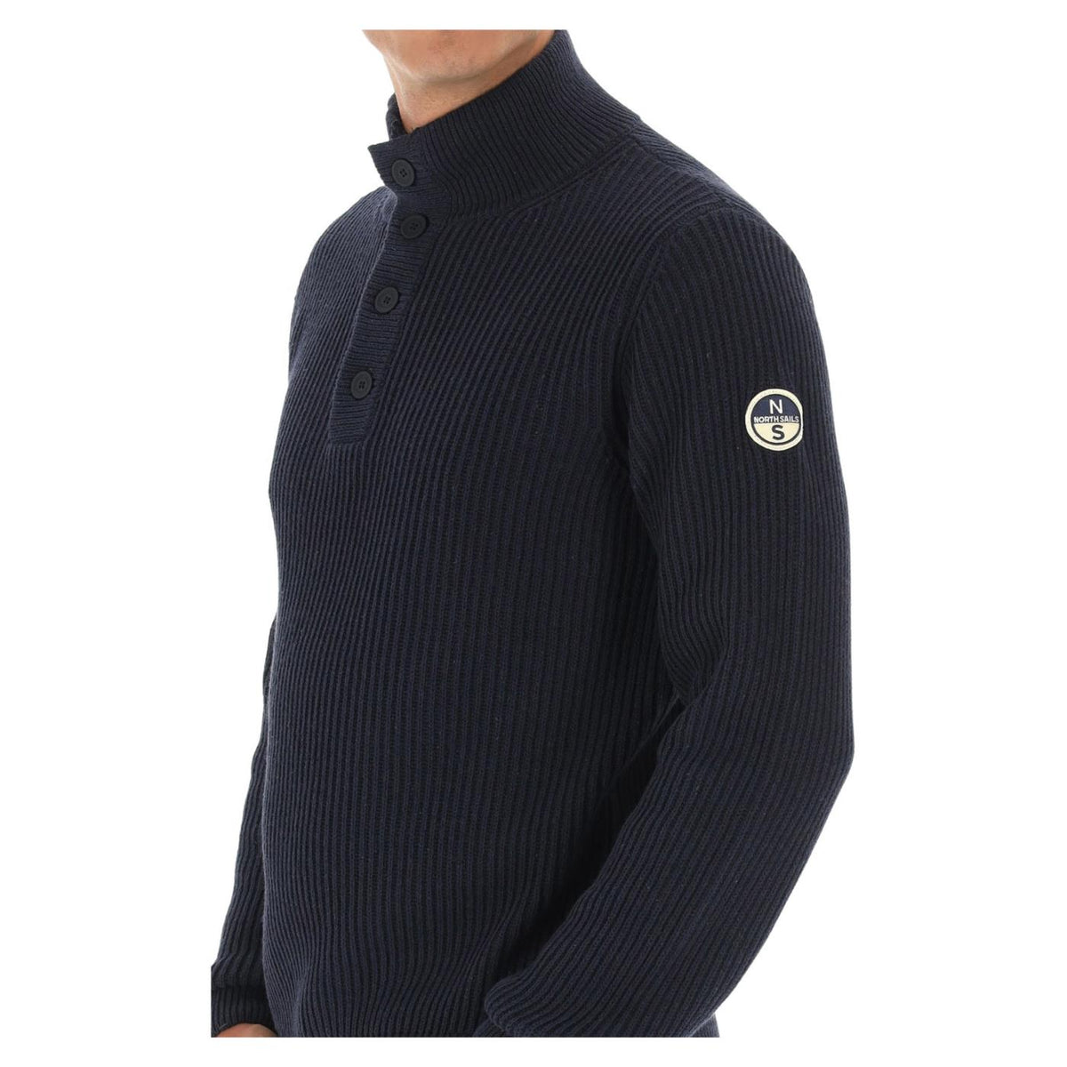 NORTH SAILS MAGLIONE BOTTONI 5GG - Blu - vista 3