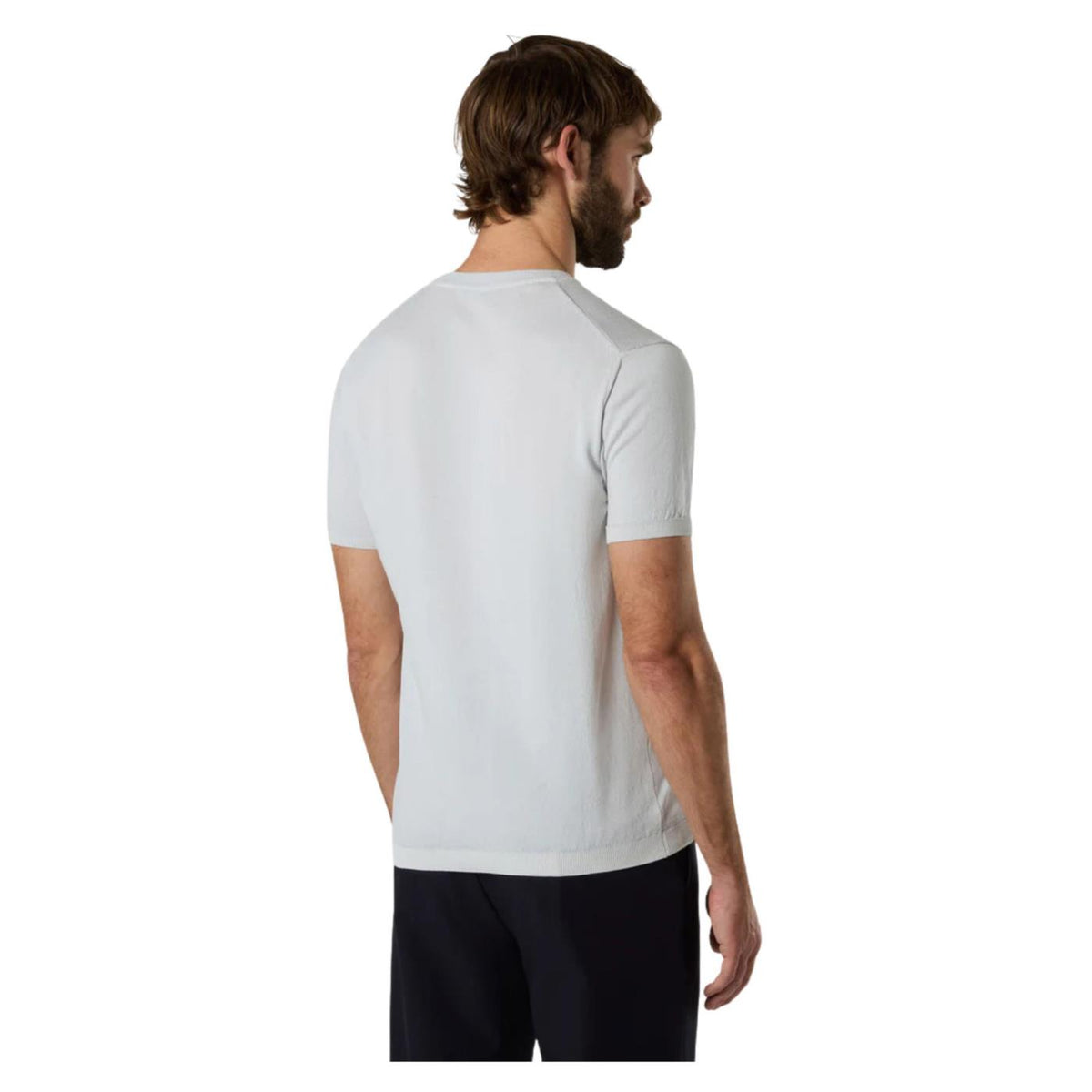 NORTH SAILS T-SHIRT SS IN MAGLIA 14GG - Grigio chiaro - vista 2