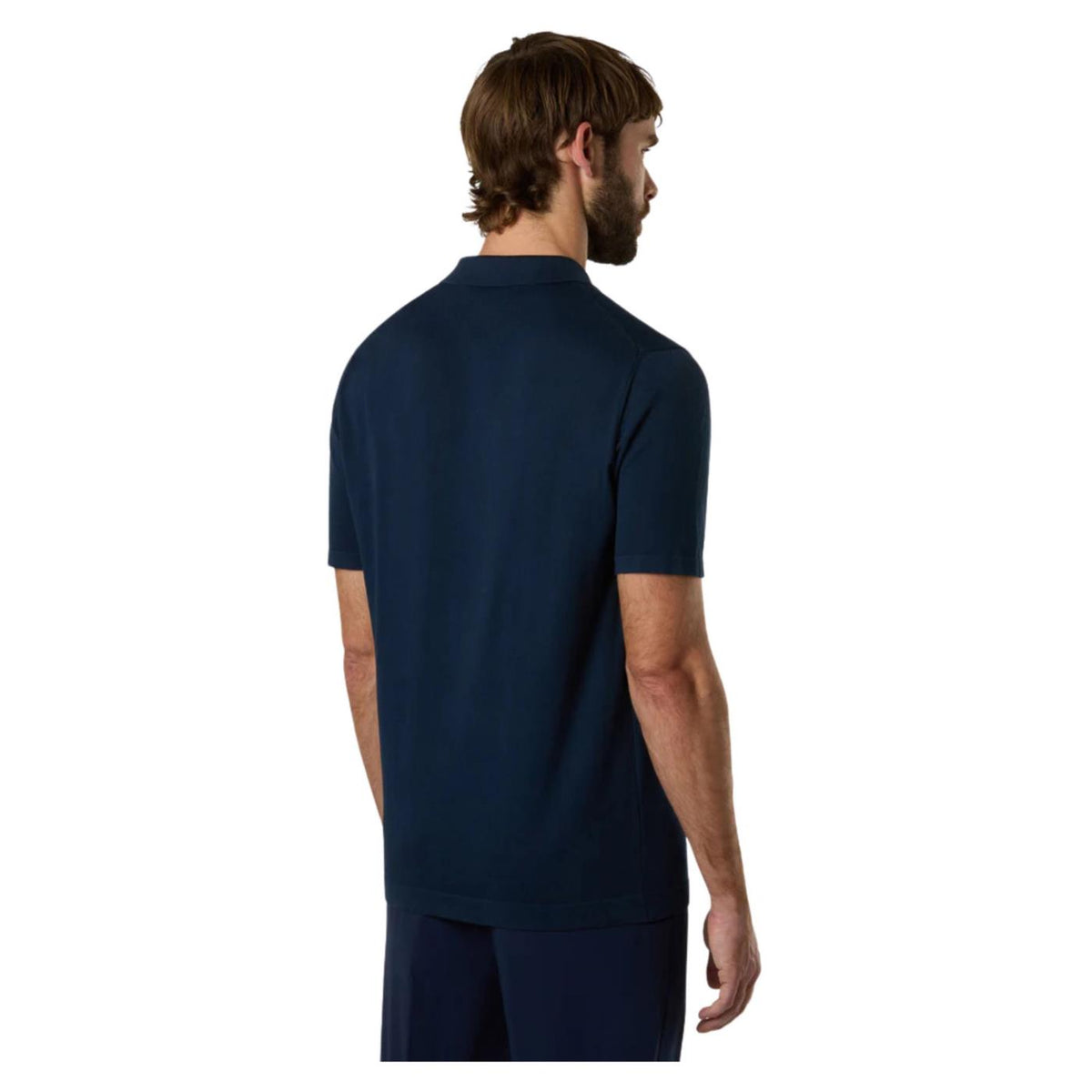 NORTH SAILS POLO SS IN MAGLIA 14GG - Blu - vista 2