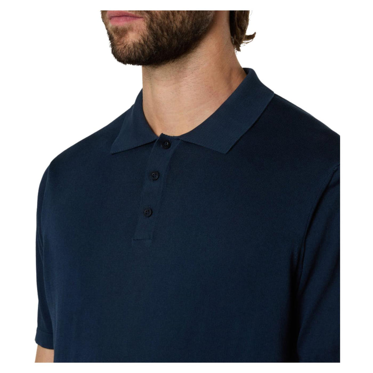 NORTH SAILS POLO SS IN MAGLIA 14GG - Blu - vista 3