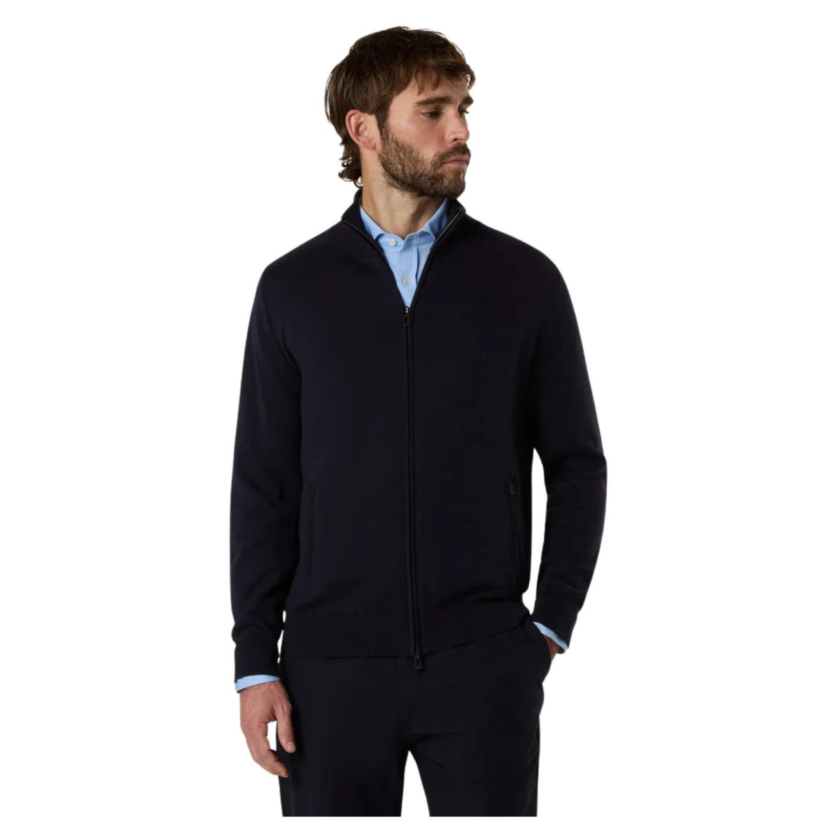 NORTH SAILS MAGLIONE FULL ZIP 12GG - Blu - immagine principale