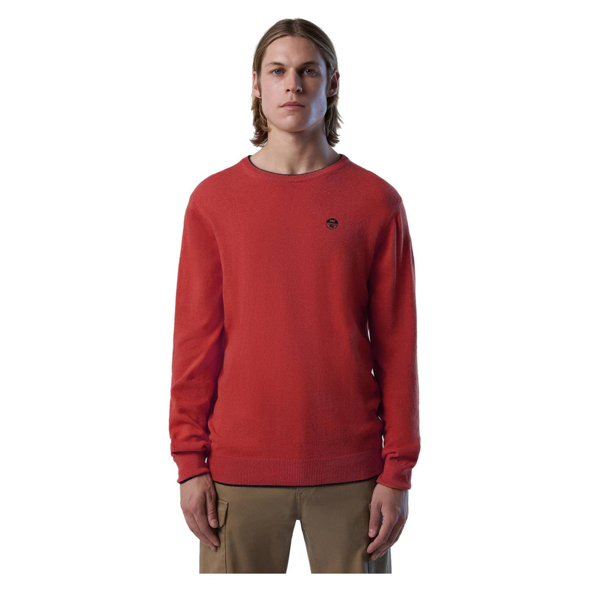 NORTH SAILS CREWNECK 12GG KNITWEAR - Rosso - vista 2