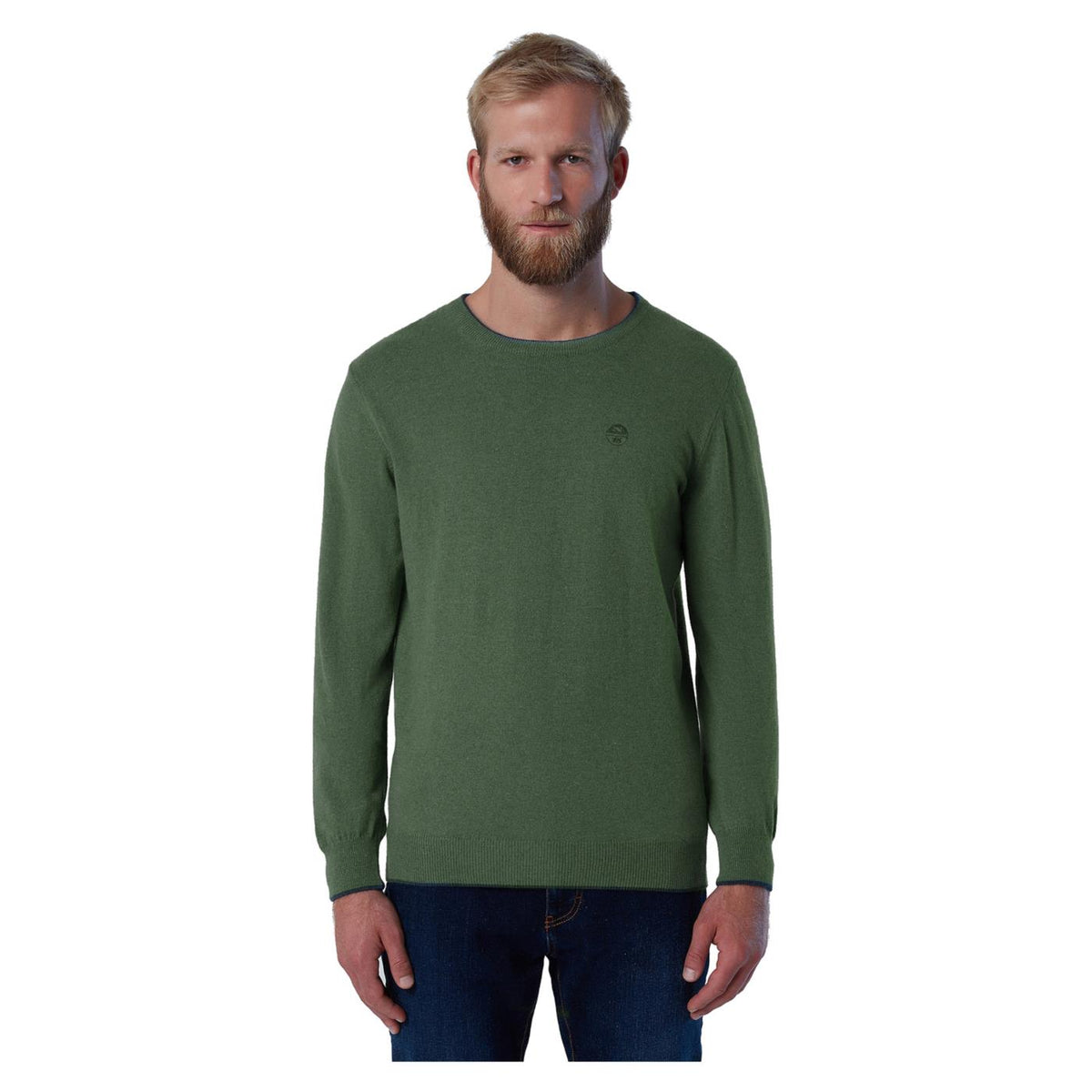 NORTH SAILS CREWNECK 12GG KNITWEAR - Verde militare - vista 2