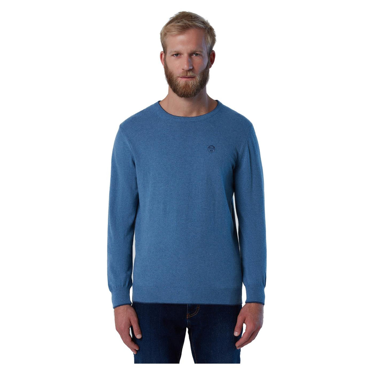 NORTH SAILS CREWNECK 12GG KNITWEAR - Blu - vista 3