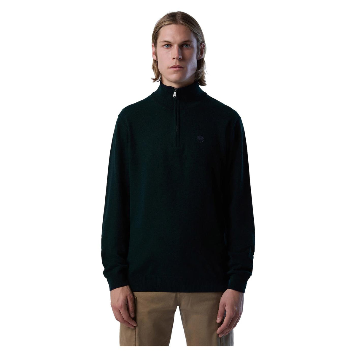 NORTH SAILS HALF ZIP 12GG KNITWEAR - seconda immagine