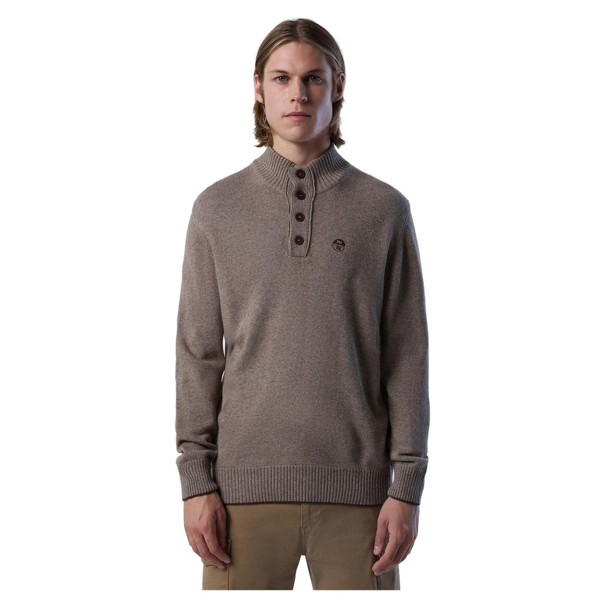 NORTH SAILS HALF BUTTON 7GG KNITWEAR - seconda immagine