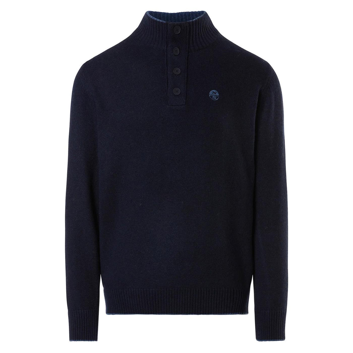 NORTH SAILS HALF BUTTON 7GG KNITWEAR